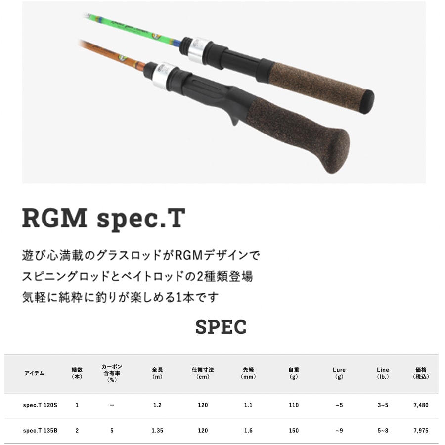 楽天市場】RGM(ルースター ギア マーケット) RGM spec.T 120S
