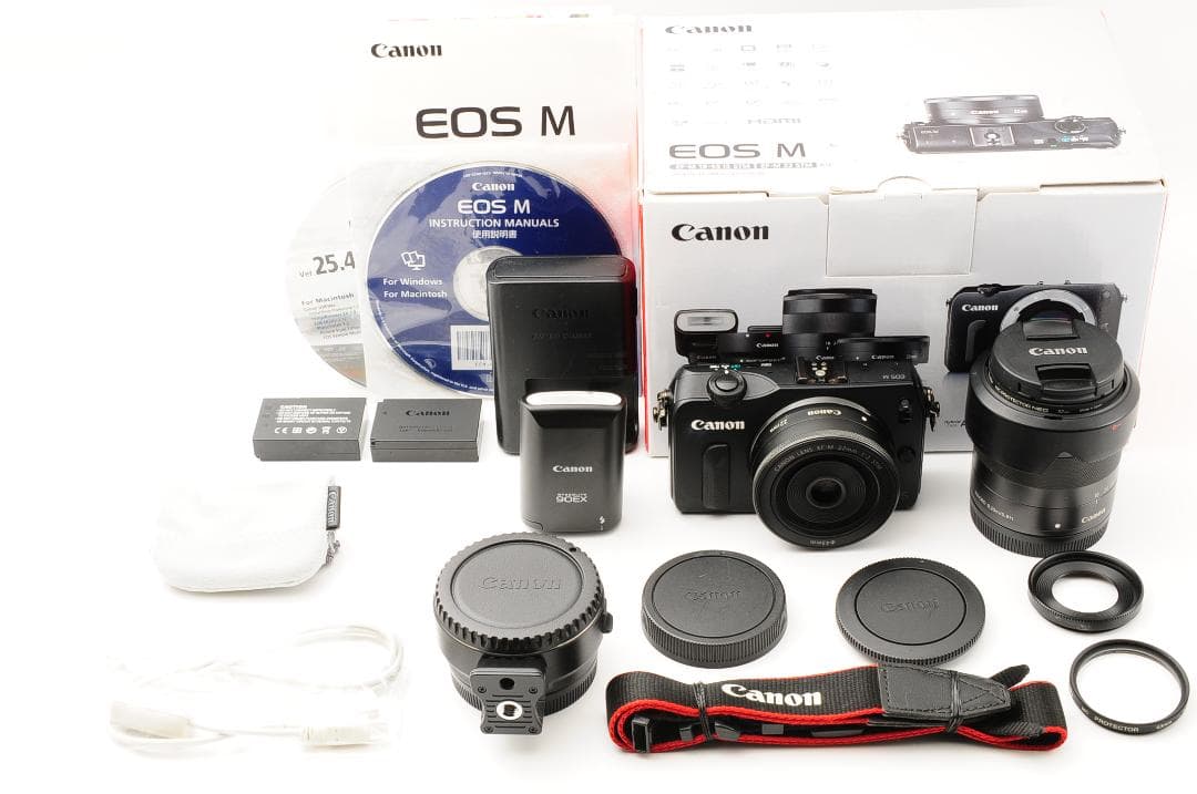 【ほぼ新品 元箱付き】 キャノン Canon EOS M 18-55mm Amazon.com : Canon EOS M 18.0 MP Compact Systems Camera with 3.0