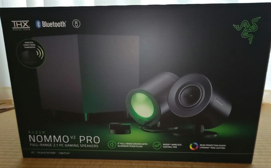 【新品未開封品】Razer NOMMO V2 PRO ゲーミングスピーカー Amazon.co.jp: Razer レイザー Nommo V2 Pro 2つのフルレンジ